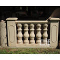 Hand Carved natural stone balustrade